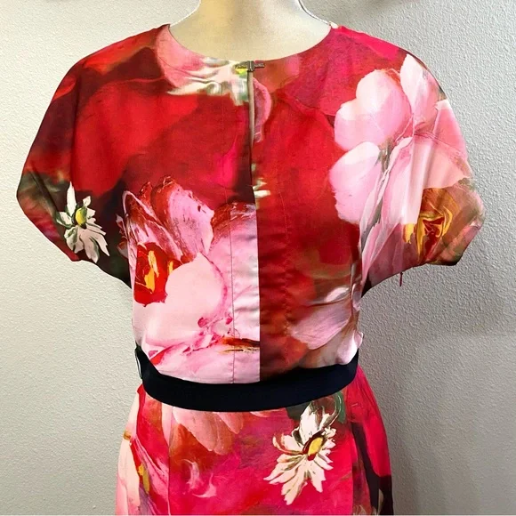 Ted Baker Cocoe Rose Midi Sheath Dress - Picture 4 of 9